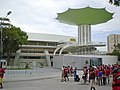 Die spiralförmige Rampe am Eingang des Maracanãzinho im November 2007