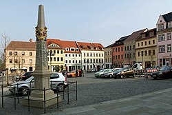 Marktplatz (tržní náměstí) v Radebergu