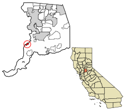موقعیت کورتلند، کالیفرنیا در نقشه