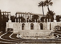 Statues La danse et La tragédie, théâtre de verdure, jardin Albert-Ier, Nice (statues monumentales, 1947).