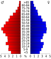 Bevolkingspiramide Buchanan County