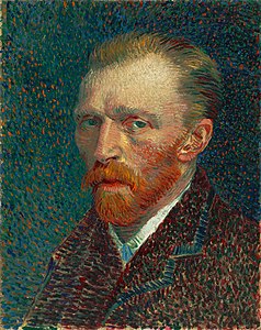 Vincent Van Gogh: Autorretrato, (1887).