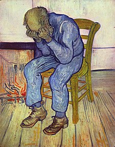 Vincent van Gogh namaloval v roce 1890 tento obraz, zvaný Před branami věčnosti.