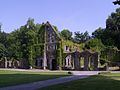 2009 : partie de l'ancienne abbaye de Villers-la-Ville en ruines.