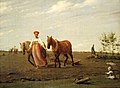 «На пашне. Весна», Алексей Венецианов, ГТГ, 1820-е