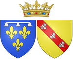 Description de l'image Ams of Marguerite de Lorraine as Duchess of Orléans.png.