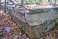 Ruinas mostrando la fundación en una vivienda (Davis House) Gardiner, Nueva york