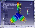 Análisis de una hélice realizado con CATIA