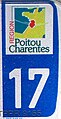 Logotip de l'antiga regió Poitou-Charentes i codi de Charente Marítim.