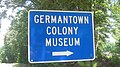 Germantown Colony Museum sign in Webster Parish, Louisiana