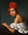 Créole au turban rouge par Jacques Guillaume Lucien Amans, 1840.