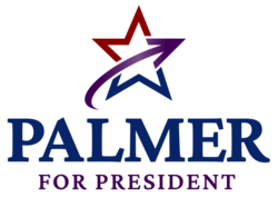 Logo for Palmer's 2024 presidential campaign