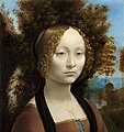 Ginevra de' Benci - Leonardo da Vinci (ca. 1474) - Olieverf op paneel