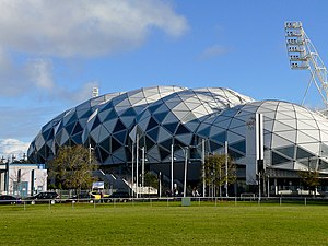 Das Melbourne Rectangular Stadium in Melbourne