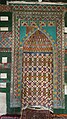 The mosque's decorated mihrab