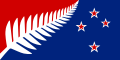 Silver Fern (Red, White and Blue) by Kyle Lockwood