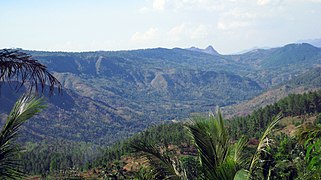 Highlands in western Trenggalek