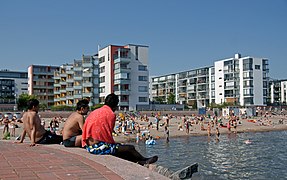 Plage de Aurinkolahti.