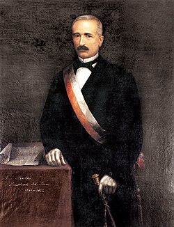 José Balta. Tuntemattoman taiteilijan maalaus vuodelta 1875.