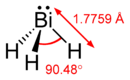 Skeletal formula of bismuthine