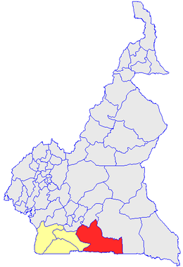 Department location in Cameroon