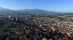 Aerial view of the city