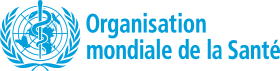 Logo de l'Organisation mondiale de la santé (ce dernier mot étant typographié avec un S majuscule).