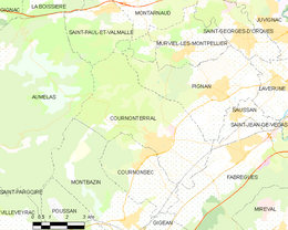 Cournonterral - Localizazion