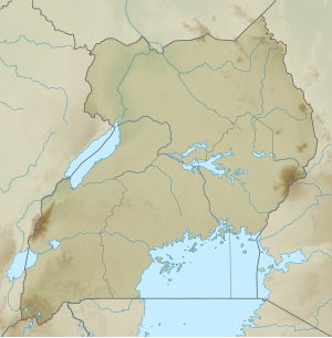 Albertovo jezero na zemljovidu Ugande