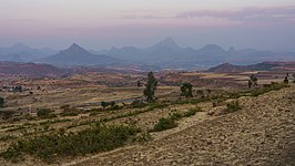 berglandschap nabij Adwa