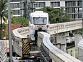 Perpindahan rel dekat stasiun KL Sentral.