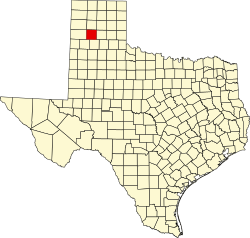 Karte von Randall County innerhalb von Texas