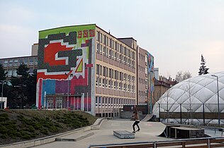 Graffiti mural, Prague 10, 2012.