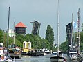 Il Ponte sollevabile sulla Hunte a Oldenburg aperto