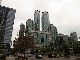 View of South Core looking east from Bremner Boulevard and Lower Simcoe Street
