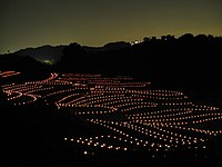 夜間梯田照明