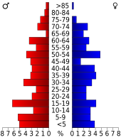 Bevolkingspiramide Kenedy County