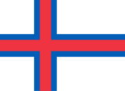 ? Huidige vlag van de Faeröer.