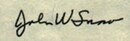 Firma di John William Snow