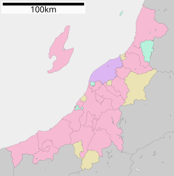 新潟県中越地震の位置（新潟県内）