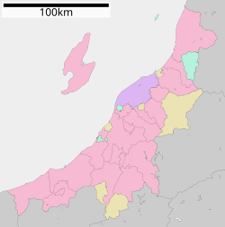 鯵潟の位置（新潟県内）