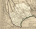 Image 4Texas in 1718, Guillaume de L'Isle map, approximate state area highlighted, northern boundary was indefinite. (from History of Texas)