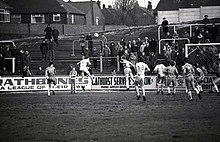 Football stadium Springfield Park in Wigan