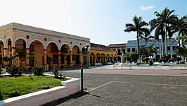 Het centrale plein in Tlacotalpan