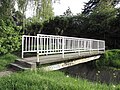 Footbridge over a river in Bogotá