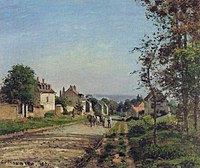 Camille Pissarro (1830–1903), Bei Louveciennes, die Strasse, 1871