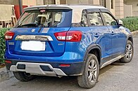 Suzuki Vitara Brezza ZDi+, rear view (pre-facelift)