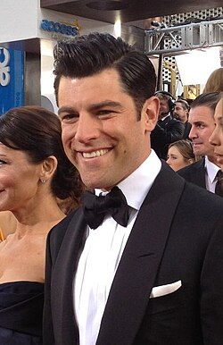 Max Greenfield vuonna 2013 Golden Globe Awardsissa