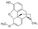 Chemical structure of oripavine.