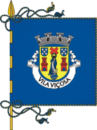 Vlag van de Portugese gemeente Vila Viçosa